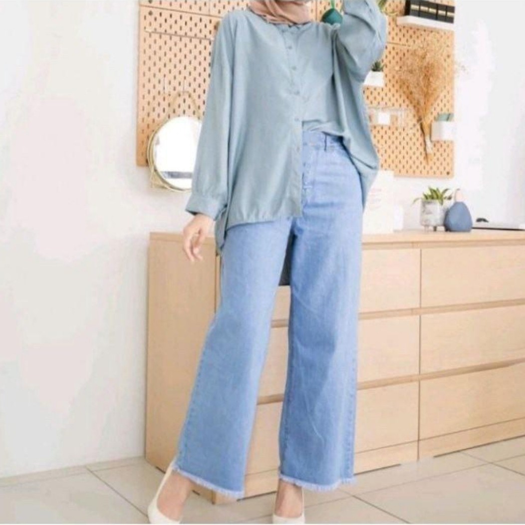 Female jeans palazzo pant